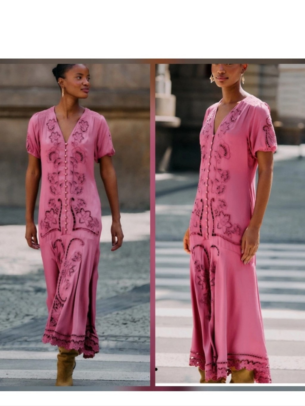 Farm Rio Pink Richelieu Maxidress